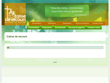 Tablet Screenshot of caissedesecours.menno.fr
